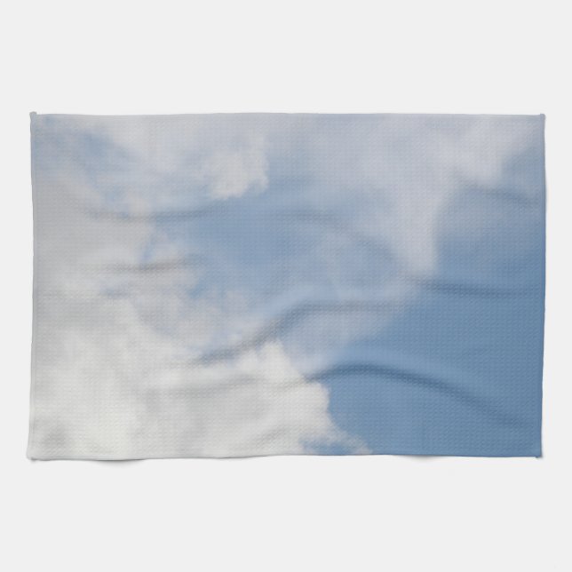 Serviette de cuisine aux nuages fluides (Horizontal)