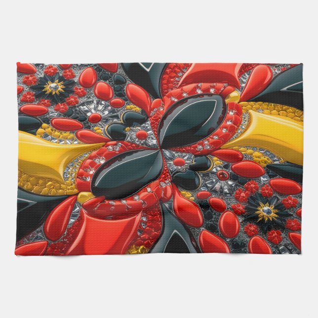 Serviette de cuisine avec Allemagne Couleurs Desig (Horizontal)