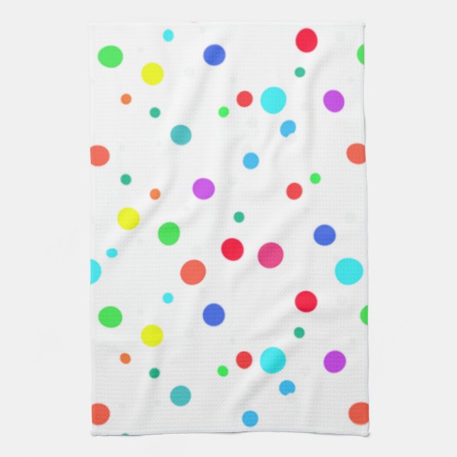 Serviette De Cuisine Avec Beaucoup De Points O' (Vertical)