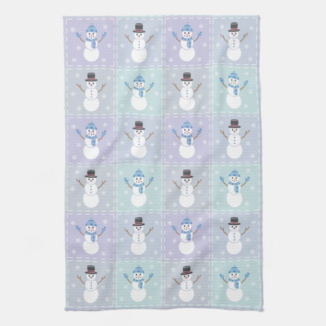 Serviette de cuisine avec couette d'hiver (Vertical)