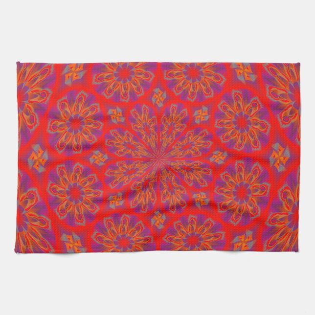 Serviette de cuisine avec design abstrait (Horizontal)