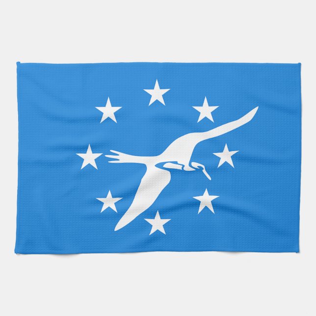 Serviette de cuisine avec Drapeau de Corpus Christ (Horizontal)