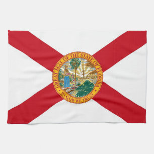 Serviette de cuisine avec Drapeau de Floride, U.S.
