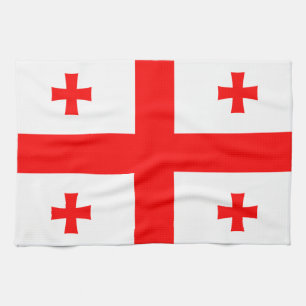 Serviette de cuisine avec Drapeau de Géorgie