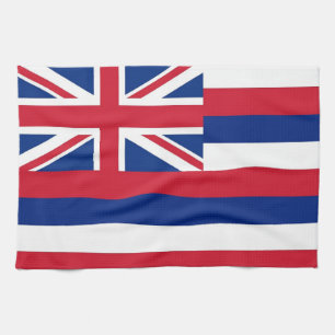 Serviette de cuisine avec Drapeau de Hawaii, U.S.A