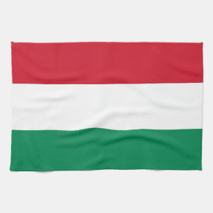 Serviette de cuisine avec Drapeau de Hongrie