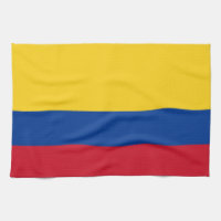 Serviette de cuisine avec Drapeau de la Colombie