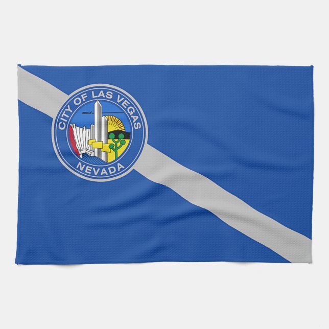 Serviette de cuisine avec Drapeau de Las Vegas Cit (Horizontal)