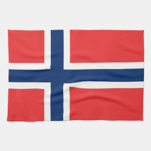 Serviette de cuisine avec Drapeau de Norvège