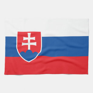 Serviette de cuisine avec Drapeau de Slovaquie