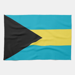Serviette de cuisine avec Drapeau des Bahamas
