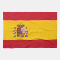 Serviette de cuisine avec Drapeau d'Espagne