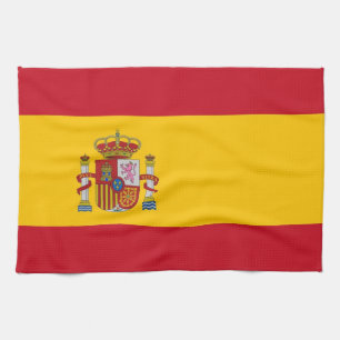 Serviette de cuisine avec Drapeau d'Espagne