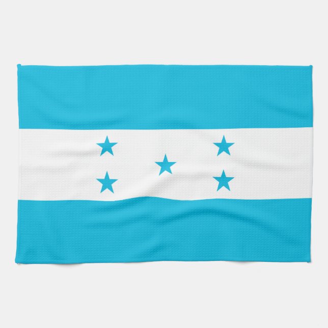 Serviette de cuisine avec Drapeau du Honduras (Horizontal)
