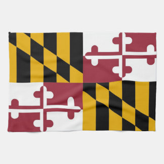 Serviette de cuisine avec Drapeau du Maryland, Éta