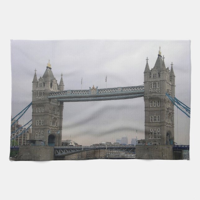 Serviette de cuisine avec pont tour sur la Tamise (Horizontal)
