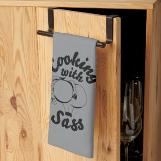 Serviette de cuisine avec sass cuisine