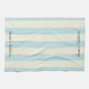 Serviette De Cuisine Beige En Grille