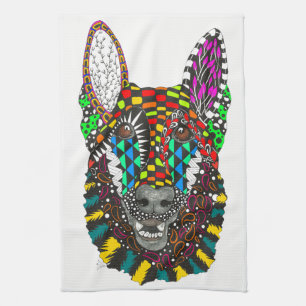 Serviette de cuisine bergère allemande - personnal