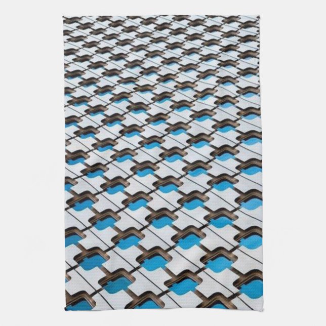 Serviette de cuisine bleu gris (Vertical)