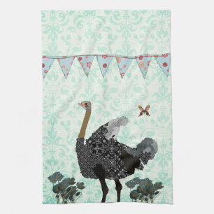 Serviette de cuisine bleue brumeuse de jour