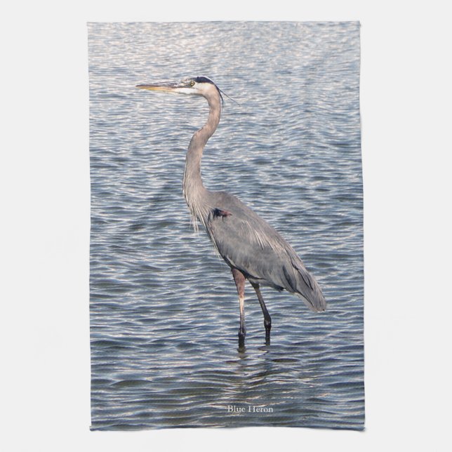 Serviette de cuisine Blue Heron (Vertical)