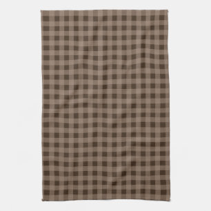 Serviette de cuisine Brown En vichy Country