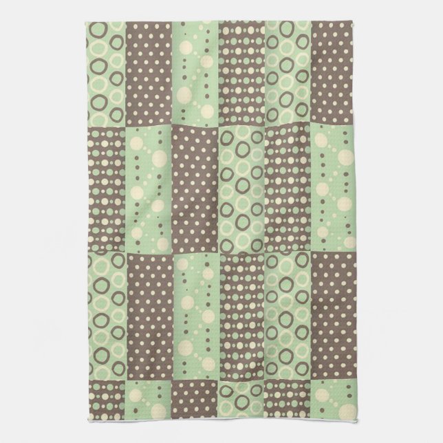 Serviette de cuisine Brown verte (Vertical)