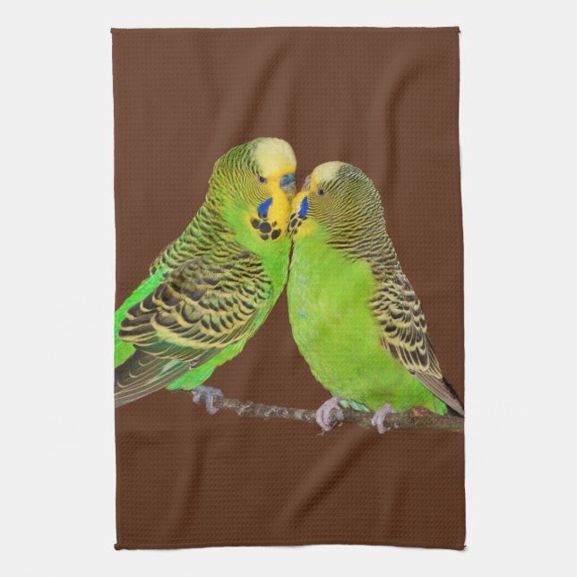 Serviette de cuisine Budgie Kisses (Vertical)