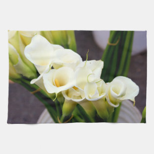serviette de cuisine calla lily