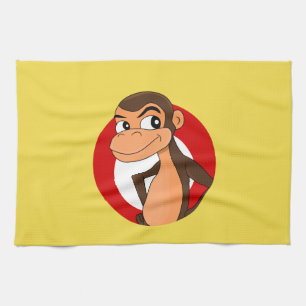 Serviette de cuisine caricaturale