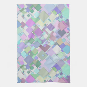 serviette de cuisine carré pastel