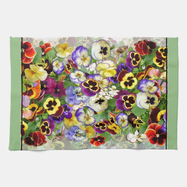 Serviette de cuisine Cascade Pansy (Horizontal)
