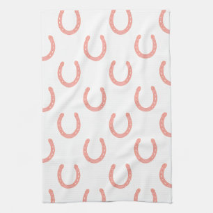 Serviette de cuisine chanceuse de motif de rose de