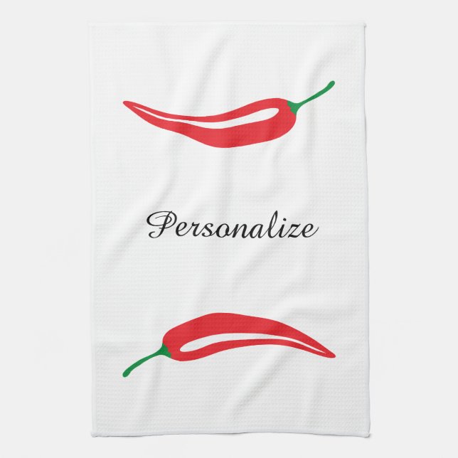 Serviette de cuisine chaude faite sur commande de (Vertical)