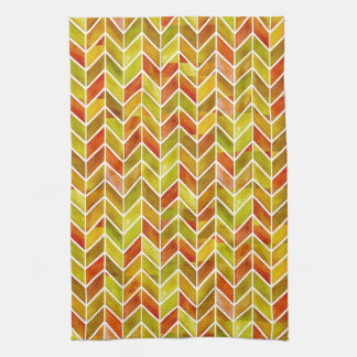 Serviette de cuisine Chevron Red Sage