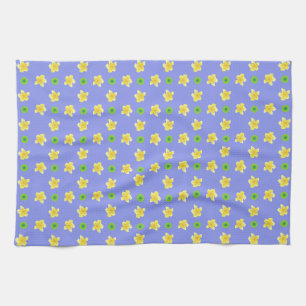 Serviette de cuisine chic : Primroses, Polkas, Ble