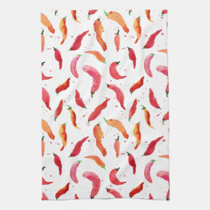 Serviette de cuisine Chillies chaude et épicée