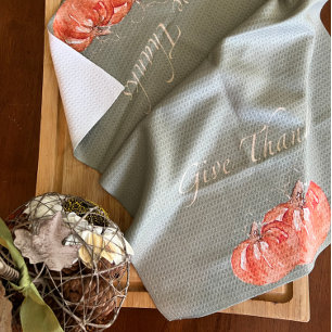 Serviette de cuisine citrouille