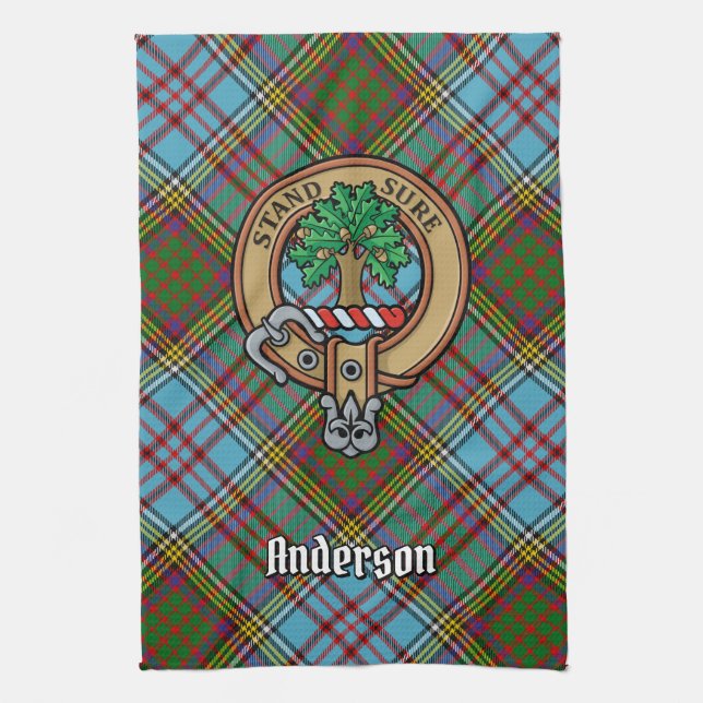 Serviette de cuisine Clan Anderson Crest (Vertical)