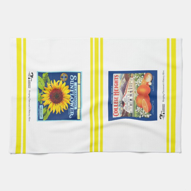 Serviette de cuisine - Claremont CA 2 Étiquettes F (Horizontal)