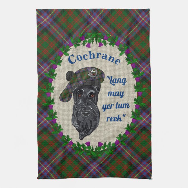 Serviette de cuisine Cochrane Scottie Dog (Vertical)