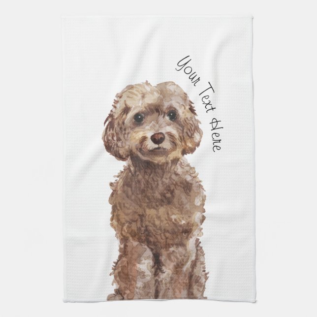 Serviette de cuisine Cockapo Brown (Vertical)