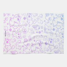 Serviette de cuisine Créu - Dégradé violet