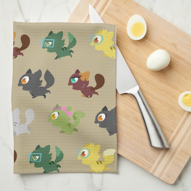 Serviette de cuisine Créu Designer (Quart Plié)