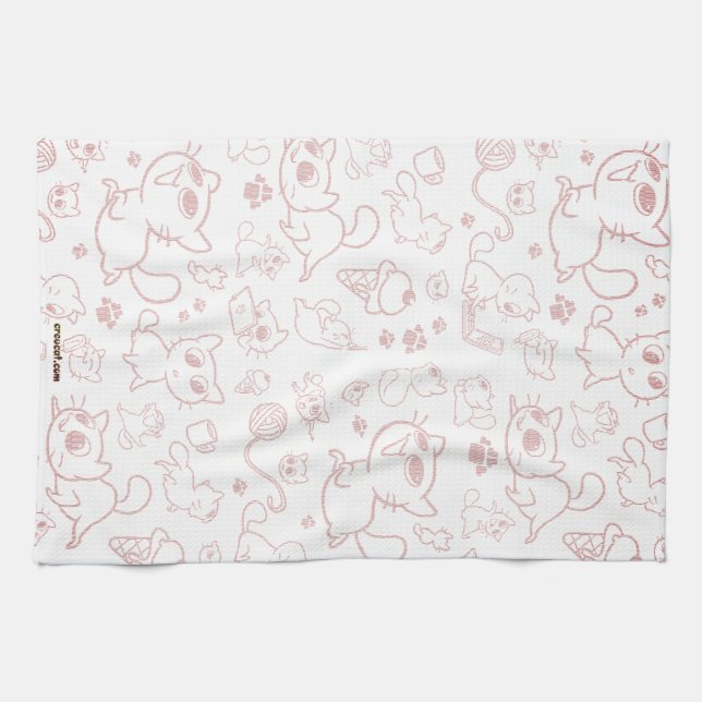 Serviette de cuisine Créu - Maroon (Horizontal)