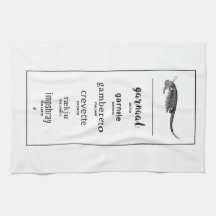 Serviette de cuisine | crevettes