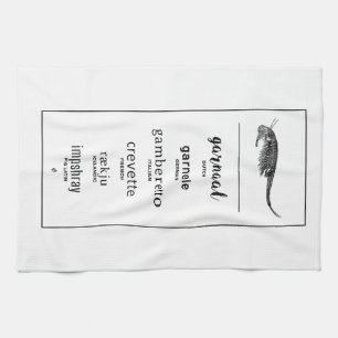 Serviette de cuisine   crevettes