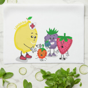 Serviette de cuisine d'aide de citron