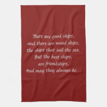 Serviette de cuisine d'amitié